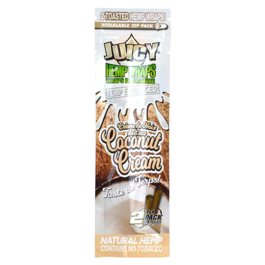 Coconut Cream - Juicy Jay Terp Enhanced Hemp Wraps